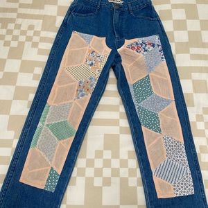 CARLEEN patchwork jeans